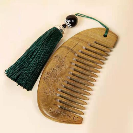 活力养身礼：雕花密齿檀木梳、山苍子短柄手捶 商品图3