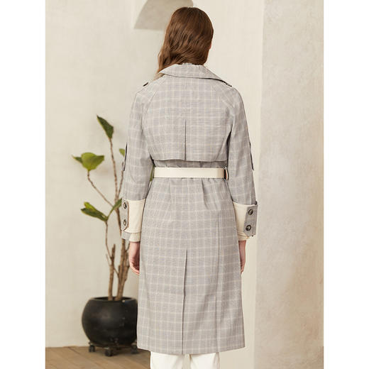 Famecoco范可儿气质风衣外套收腰高端中长款F195AA012 商品图3