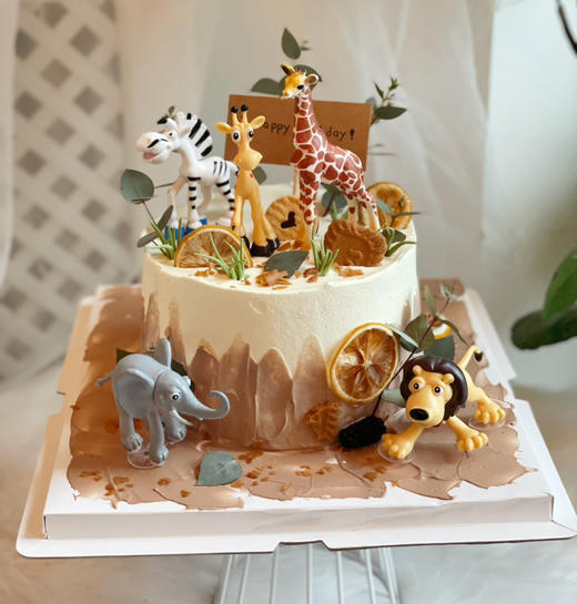动物乐园主题蛋糕，我的男孩，只过生日，不用长大 商品图4