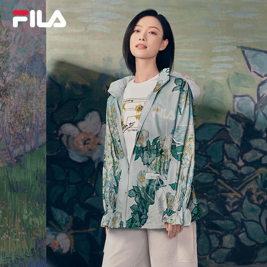 FILA x 梵高博物馆【倪妮同款】斐乐2022梵高油画外套梭织外套F11W228703F 商品图0