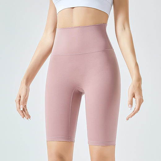 【二条减10 】五分运动瑜伽裤女弹力紧身短裤高腰提臀速干透气健身裤  WM 000  WFK016 商品图9