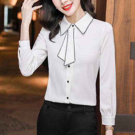 2022春装新款别致设计感小众轻熟长袖衬衣  TR-LXH89028 商品图0