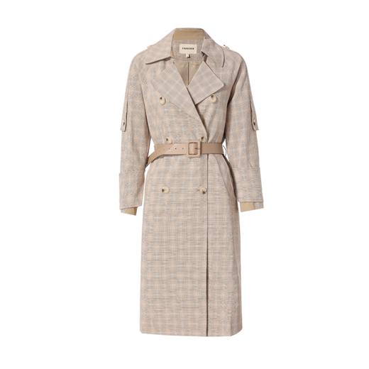 Famecoco范可儿气质风衣外套收腰高端中长款F195AA012 商品图7