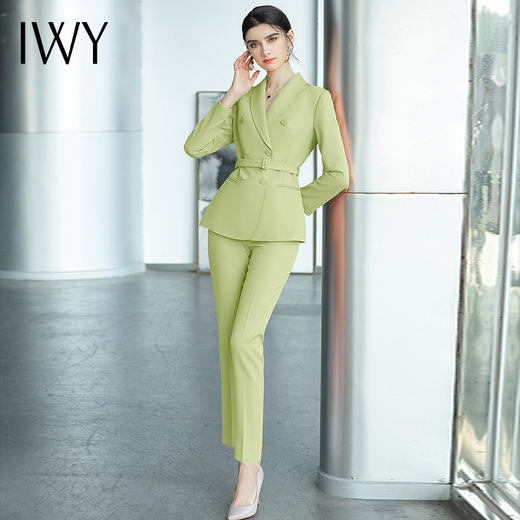 IWY/高端职业套装女春秋高级感正装西服干练气质面试西装工作服职业装CP1490 商品图0