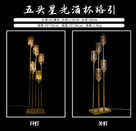 5头星光酒杯路引（运费自理）