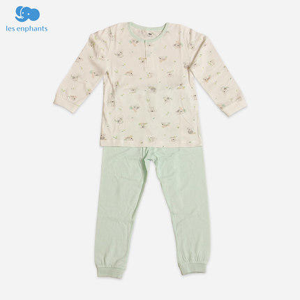 丽婴房-内衣类（春）F2长袖套装K_草绿\果绿 商品图0