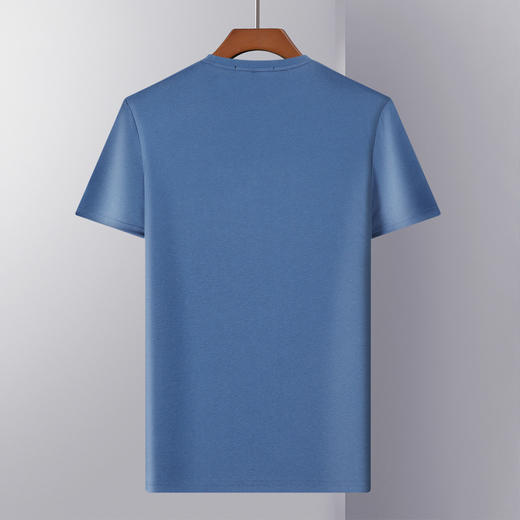 【纯棉透气】罗蒙男士t恤夏季新款时尚印花简约通勤休闲百搭短袖t恤 商品图9