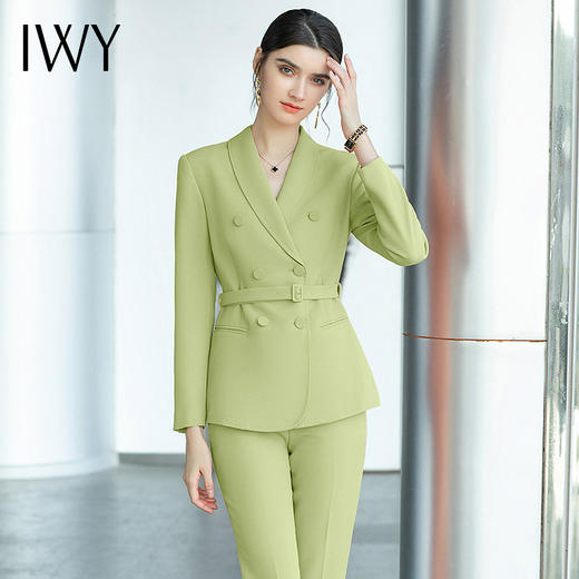 IWY/高端职业套装女春秋高级感正装西服干练气质面试西装工作服职业装CP1490 商品图2