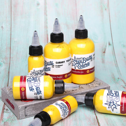 斯塔布瑞黄色纹身色料 水性易上色 惊蛰纹身器材 商品图7