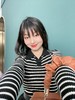 衣柜必不可少的经典条纹针织衫！yi线品牌代工厂定制 2022新款女春季薄款早春短款修shen显瘦外穿 内搭设计感V领polo领撞色 ins套头条纹衫 小清新 复古风 日韩风 通勤风 四季款单品！ 商品缩略图2