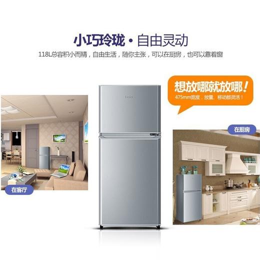 【下单前请与客服联系】海尔（Haier）冰箱 118升小型双门小冰箱BCD-118TMPA 商品图6