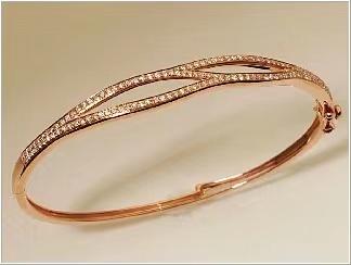 【2F】迪韵18k金钻石手镯 商品图0