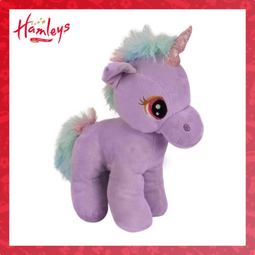 【自营】Hamleys 站姿独角兽33cm-紫色 614917 商品图0