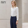 IWY/白色衬衫女长袖2022新款工装职业气质衬衣女士正装工作服上衣B11120 商品缩略图4