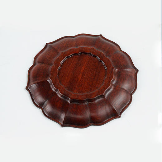 圆形编织纹杯垫° 紫光檀&酸枝8*8cm 商品图4
