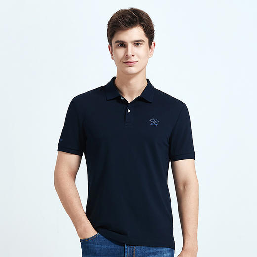 GOOD LUCK/德鲨弹力棉质多彩净色休闲舒适短袖T恤LY13138 商品图2