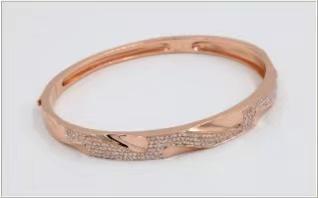 【2F】迪韵18k金钻石手镯 商品图0