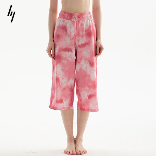 slenddy Morning Glow印花瑜伽阔腿裤女秋冬宽松休闲裤显瘦S6208 商品图0