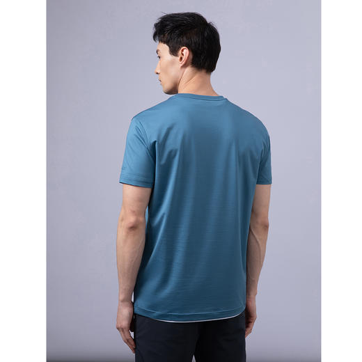 GOOD LUCK/德鲨棉质微弹烫钻印花时尚圆领短袖T恤LY13558 商品图7