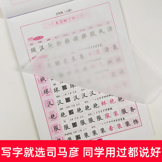 司马彦字帖 写字一本通三年级上册语文同步练字帖部编人教版钢笔临摹字帖小学写字课课练三年级上册写字书 商品图2