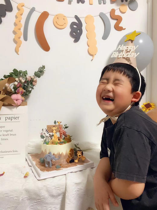 动物乐园主题蛋糕，我的男孩，只过生日，不用长大 商品图2