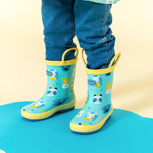 HAS新款韩国儿童雨靴四季可用防滑耐磨时尚可爱男女童 商品图0
