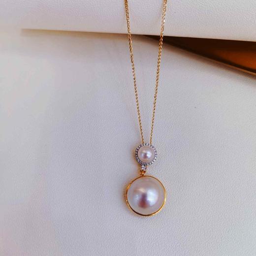 1F金鸿珍珠 马贝珍珠吊坠 商品图0