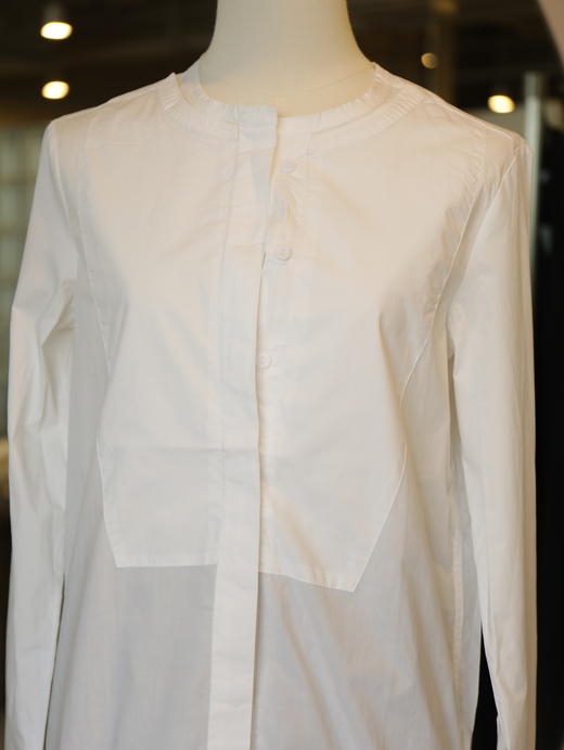 Maison Covet 自有品牌 中性立领设计感长衬衫 商品图9