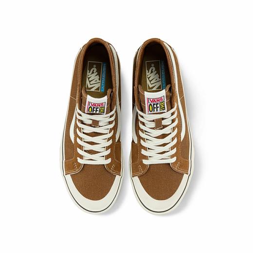 VANS棕色侧边条纹男女SK8-Hi板鞋运动鞋VN0A4BX2B6T 商品图2