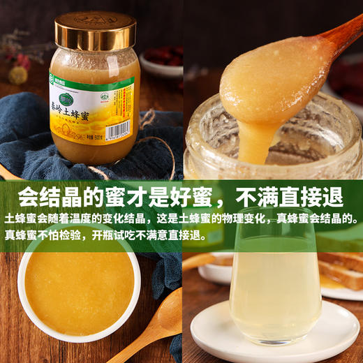 陕西秦岭土蜂蜜500g瓶装深山农家木桶中华蜂结晶蜜 商品图3