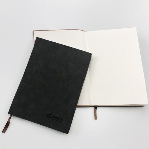简约商务绒面羊巴皮加厚笔记本子定/制logo仿皮平装A5会议记事本 商品图3