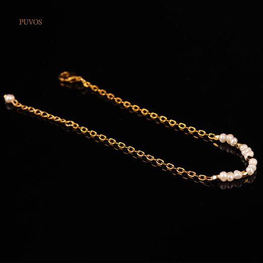   预售|PUVOS普沃斯新款 真zhen珠小众简约创意基础百搭ins镂空叠戴手链 .潮快闪[福利品] 商品图4