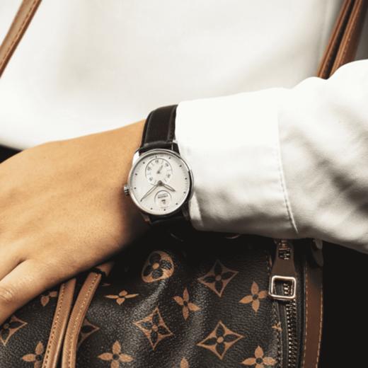 宇联（UNION GLASHÜTTE）德国手表 赛丽丝系列小牛皮女士小秒针自动机械腕表 D013.228.16.021.00 商品图3