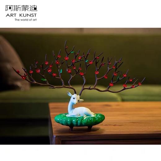 【6F】阿斯蒙迪+陈灵平限量签名青铜鹿摆件 商品图3