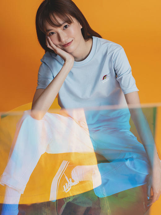 VANS蓝色奶蓝卡通图案独角兽情侣短袖潮流T恤VN0A54IMUUU1 商品图1