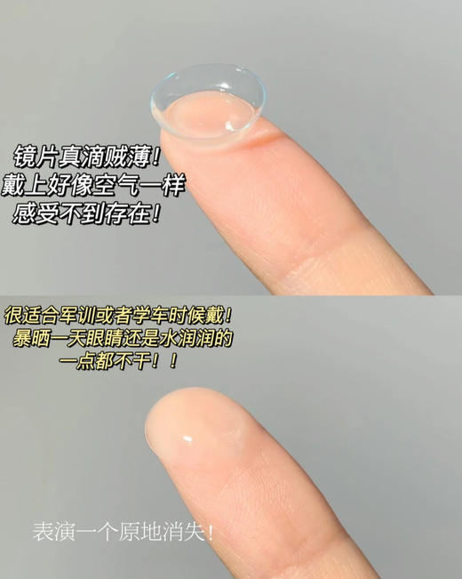 （半年抛）COFANCY可糖 水蓝片 透明片  14.0mm 商品图1