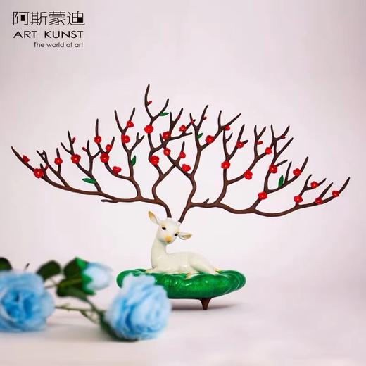 【6F】阿斯蒙迪+陈灵平限量签名青铜鹿摆件 商品图1