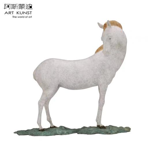 【6F】阿斯蒙迪+陈灵平青铜马摆件原创艺术品限量生肖马 商品图0