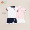 贝贝怡夏季新品女童裙子两件套时尚翻领套裙 商品缩略图0