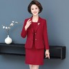 YCE A966-8915端庄气质纯色大码西装外套两件套裙 商品缩略图3