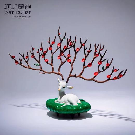 【6F】阿斯蒙迪+陈灵平限量签名青铜鹿摆件 商品图0