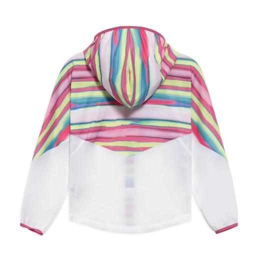 女大童跑步系列反光宽松拼接运动风衣YFDS138-1 商品图1