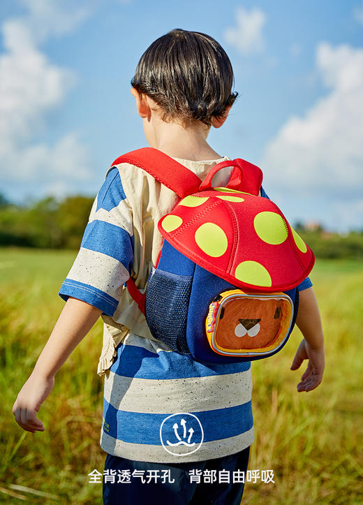 uek书包儿童幼儿园3-5岁可爱背包女孩男童小书包蘑菇包儿童双肩包 商品图3