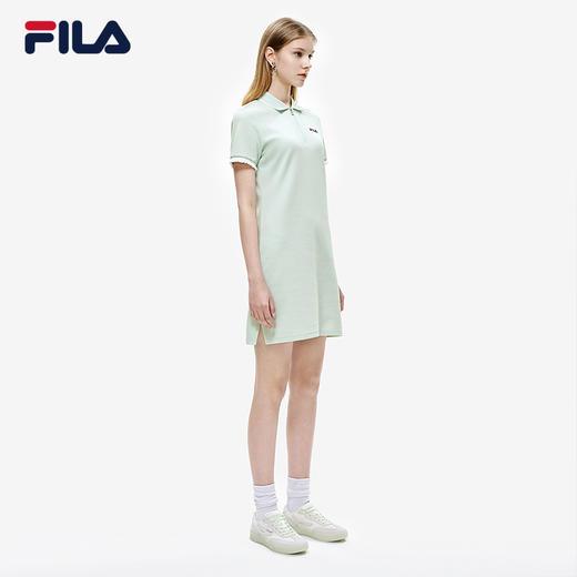 FILA斐乐	女子连衣裙2022夏季新款休闲显瘦运动POLO领连衣裙F11W228301F 商品图3
