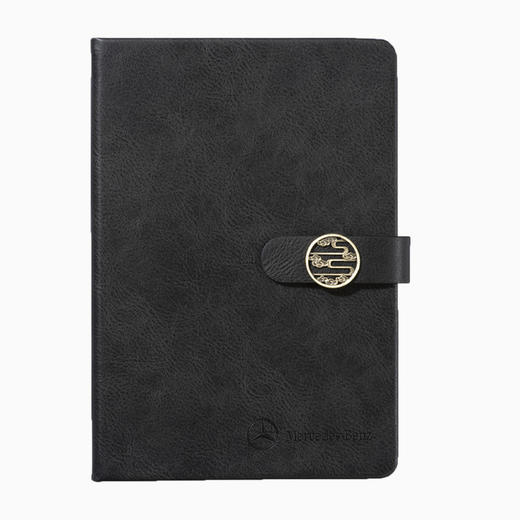 商务笔记本子创意简约a5加厚记事本复古花纹搭扣puB5笔记本子 商品图4