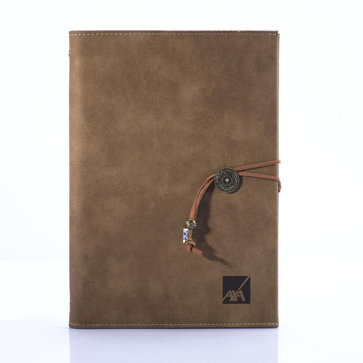 会议记录本商务活页记事本挂绳带卡片夹办公笔记本企业定 制logo 商品图7