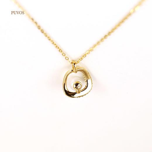 预售|PUVOS普沃斯新款 复古天然zhen珠轻奢5A锆石镶嵌时尚气质百搭高级感项链 .潮快闪[福利品] 商品图6