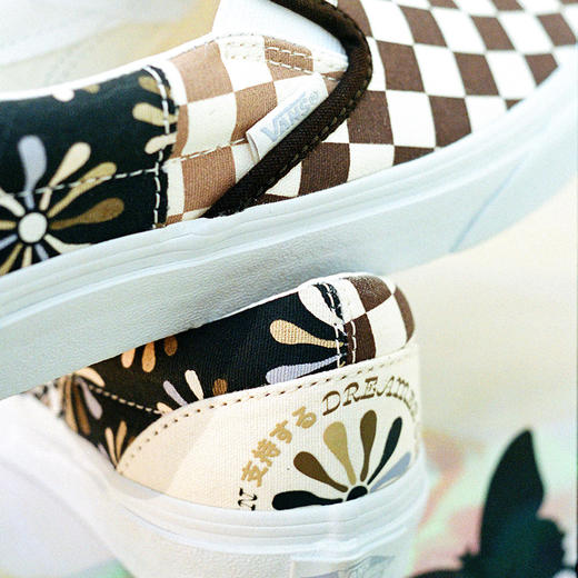 VANS彩色拼贴棋盘格一脚蹬男女Slip-On帆布鞋VN0A7Q4NAS0 商品图2