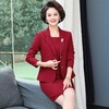 YCE A966-8915端庄气质纯色大码西装外套两件套裙 商品缩略图4