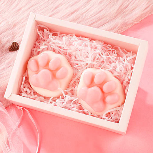 买二送一猫爪清爽皂控油清洁洗脸皂 香皂洗澡精油女学生伴手礼手工猫爪皂 商品图3